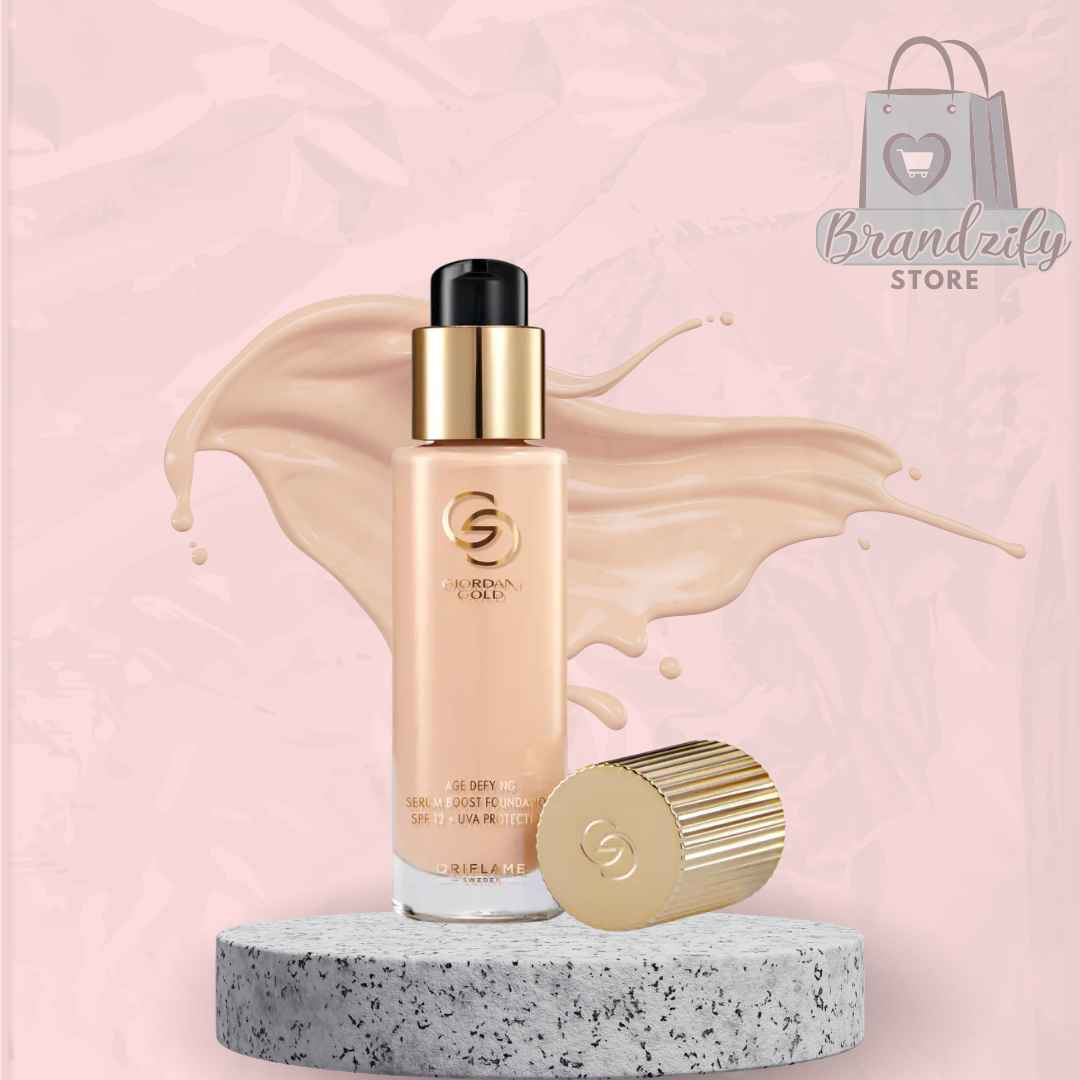 Age Defying Serum Boost Foundation SPF 12 +UVA Protection | Giordani Gold | brandzify | oriflame
